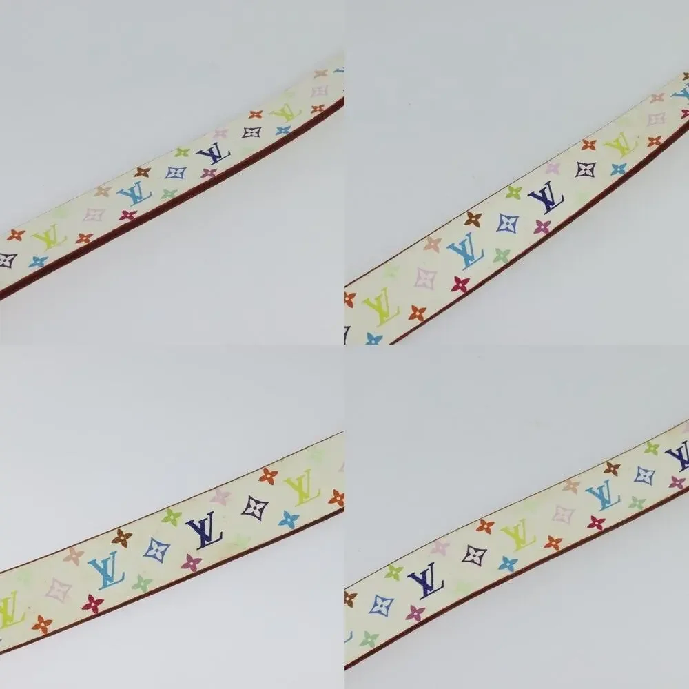 Louis Vuitton Monogram Multicolor Ceinture Carre Belt White